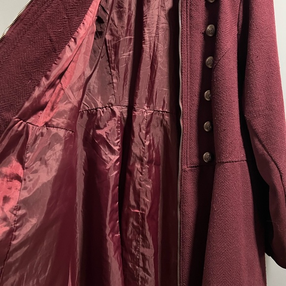 Torrid Burgundy Military Jacket - size 3 - Picture 10 of 13
